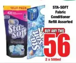 Boxer STA-SOFT Fabric Conditioner Refill Assorted offer