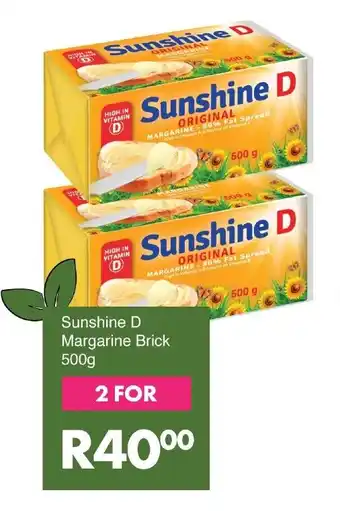 Save Sunshine D Margarine Brick offer