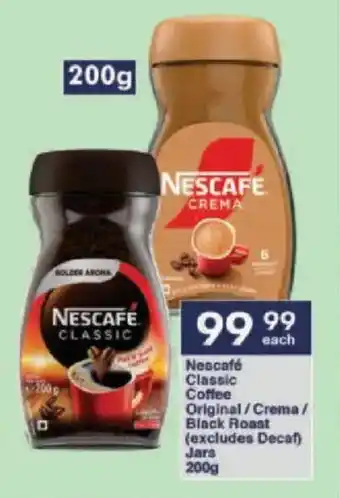 President Hyper Nescafé Classic Coffee Original/Crema/ Black Roast (excludes Decaf) Jars offer