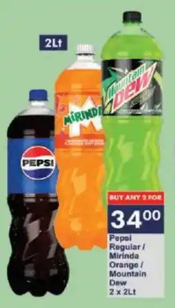 President Hyper Pepsi Regular/ Mirinda Orange/ Mountain Dew offer