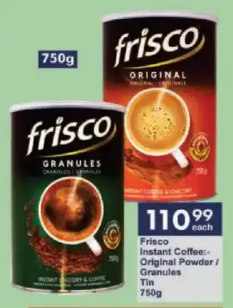 President Hyper Frisco Instant Coffee Original Powder/ Granules Tin offer