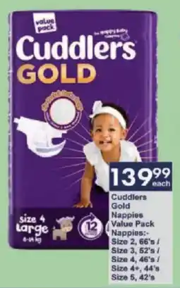 President Hyper Cuddlers Gold Nappies Value Pack Nappies offer