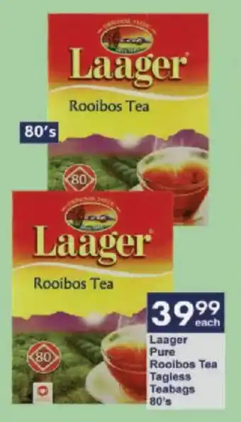 President Hyper Laager Pure Rooibos Tea Tagless Teabags offer