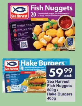 President Hyper Sea Harvest Fish Nuggets/ Hake Burgers offer