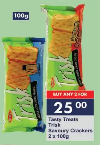 President Hyper Tasty Treats Trisk Savoury Crackers offer