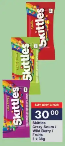 President Hyper Skittles Crazy Sours/ Wild Berry/ Fruits offer