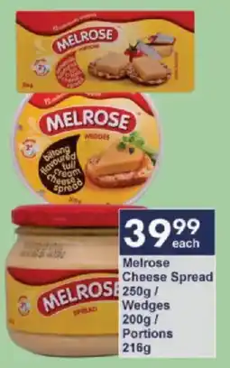 President Hyper Melrose Cheese Spread/ Wedges/ Portions offer