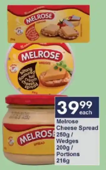 President Hyper Melrose Cheese Spread/ Wedges/ Portions offer