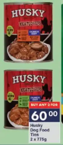 President Hyper Husky Dog Food Tins offer