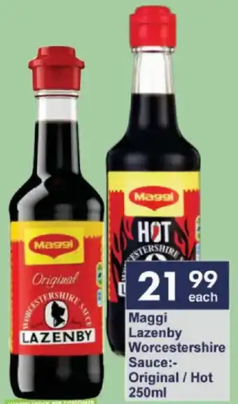 President Hyper Maggi Lazenby Worcestershire Sauce Original/ Hot offer