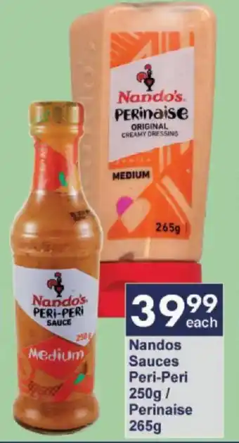 President Hyper Nandos Sauces Peri-Peri/ Perinaise offer