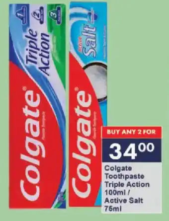 President Hyper Colgate Toothpaste Triple Action/ Active Salt offer