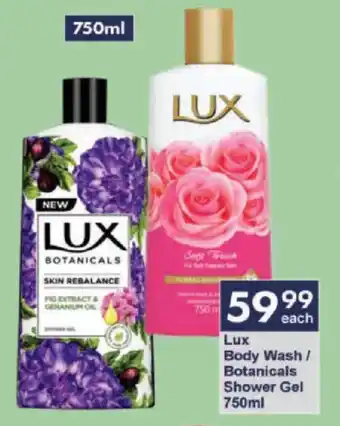 President Hyper Lux Body Wash/ Botanicals Shower Gel offer