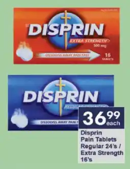 President Hyper Disprin Pain Tablets Regular/ Extra Strength offer