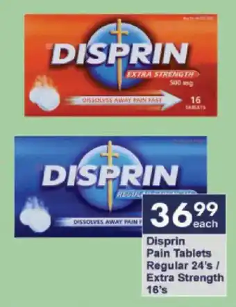 President Hyper Disprin Pain Tablets Regular/ Extra Strength offer