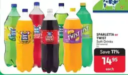 Makro SPARLETTA or TWIST Soft Drinks offer