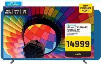 Makro Hisense 190 cm (75") Smart Mini LED TV offer