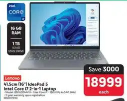 Makro Lenovo 41.5cm (16") IdeaPad 5 Intel Core i7 2-in-1 Laptop offer