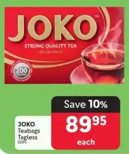 Makro JOKO Teabags Tagless offer