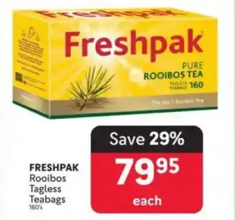 Makro FRESHPAK Rooibos Tagless Teabags offer