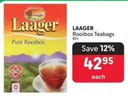 Makro LAAGER Rooibos Teabags offer