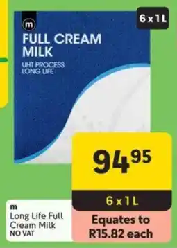 Makro m Long Life Full Cream Milk offer