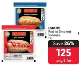 Makro ESKORT Red or Smoked Viennas offer