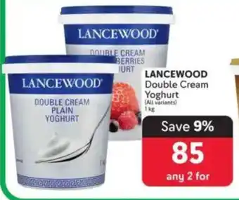 Makro LANCEWOOD Double Cream Yoghurt offer