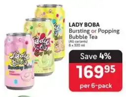 Makro LADY BOBA Bursting or Popping Bubble Tea offer