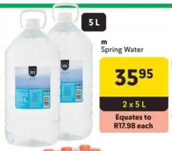 Makro m Spring Water offer