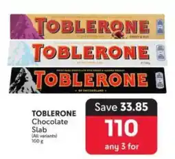 Makro TOBLERONE Chocolate Slab offer