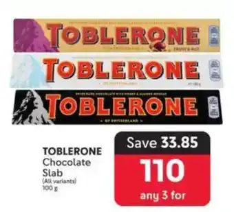 Makro TOBLERONE Chocolate Slab offer