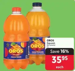 Makro OROS Squash offer