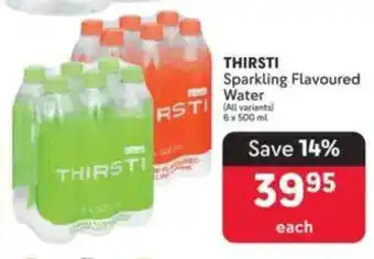 Makro THIRSTI Sparkling Flavoured Water offer