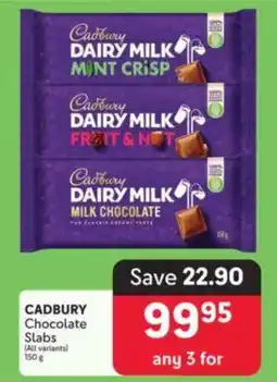 Makro CADBURY Chocolate Slabs offer