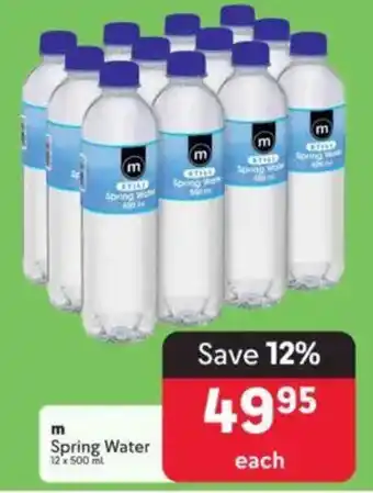 Makro m Spring Water offer