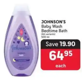 Makro JOHNSON'S Baby Wash Bedtime Bath offer