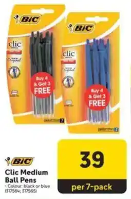 Makro BIC Clic Medium Ball Pens offer