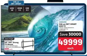 Makro SAMSUNG 248 cm (98") Smart UHD TV offer