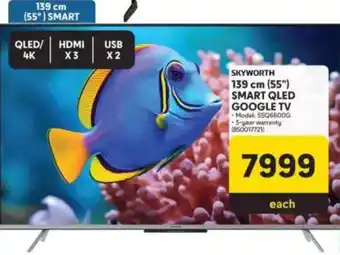 Makro Skyworth 139 cm (55") Smart QLED Google TV offer