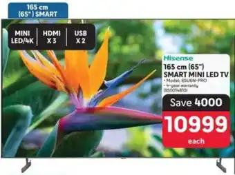 Makro Hisense 165 cm (65") Smart Mini LED TV offer