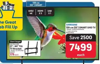 Makro SAMSUNG 139 cm (55") Smart UHD TV offer