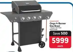 Makro Megamaster Onyx 4-Burner Gas Braai offer