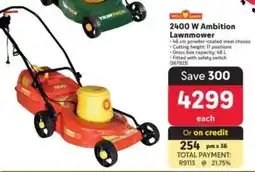 Makro 2400 W Ambition Lawnmower offer