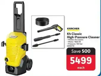 Makro KARCHER K4 Classic High-Pressure Cleaner offer