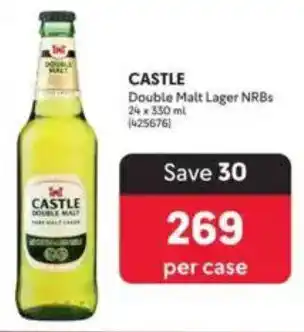 Makro CASTLE Double Malt Lager NRBs offer