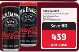 Makro JACK DANIEL'S Coca-Cola or Coca-Cola Zero Spirit Cooler Cans offer