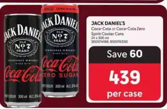 Makro JACK DANIEL'S Coca-Cola or Coca-Cola Zero Spirit Cooler Cans offer