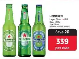 Makro HEINEKEN Lager, Silver or 0.0 Beer NRBs offer