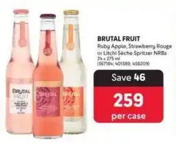 Makro BRUTAL FRUIT Ruby Apple, Strawberry Rouge or Litchi Seche Spritzer NRBs offer